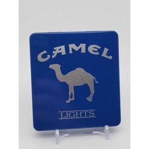 Vintage Camel Lights Tin Metal Container RJ Reynolds Tobacco Co.